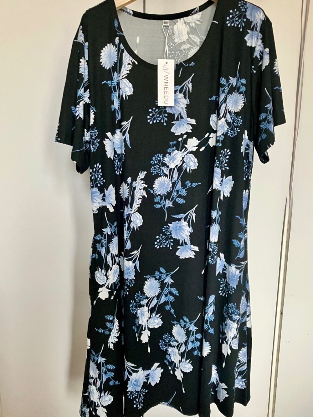 WF WNEEDU 2XL Short-sleeved Tshirt Dress w/pockets. New w/Tags. POCKETS!!!